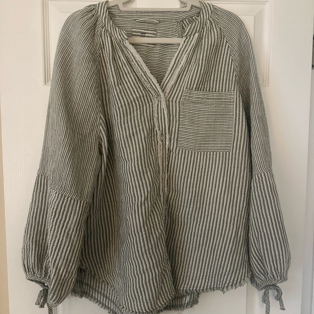 Aerie Daybreak Cover Up Shirt XS